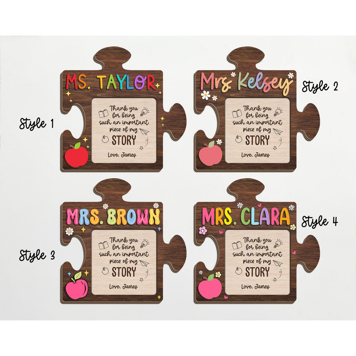 Personalized Teacher Gifts, Teacher Sticky Note Holder, Teacher Appreciation Gifts, Thank You Gifts For Teacher, Elementary Teacher Gift