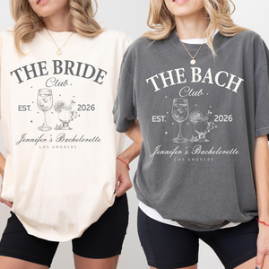 Comfort Colors Custom Personalized Bachelorette Party Matching Shirts, Luxury Personalized Bachelorette Party Shirts, Bridedesmaid Matching