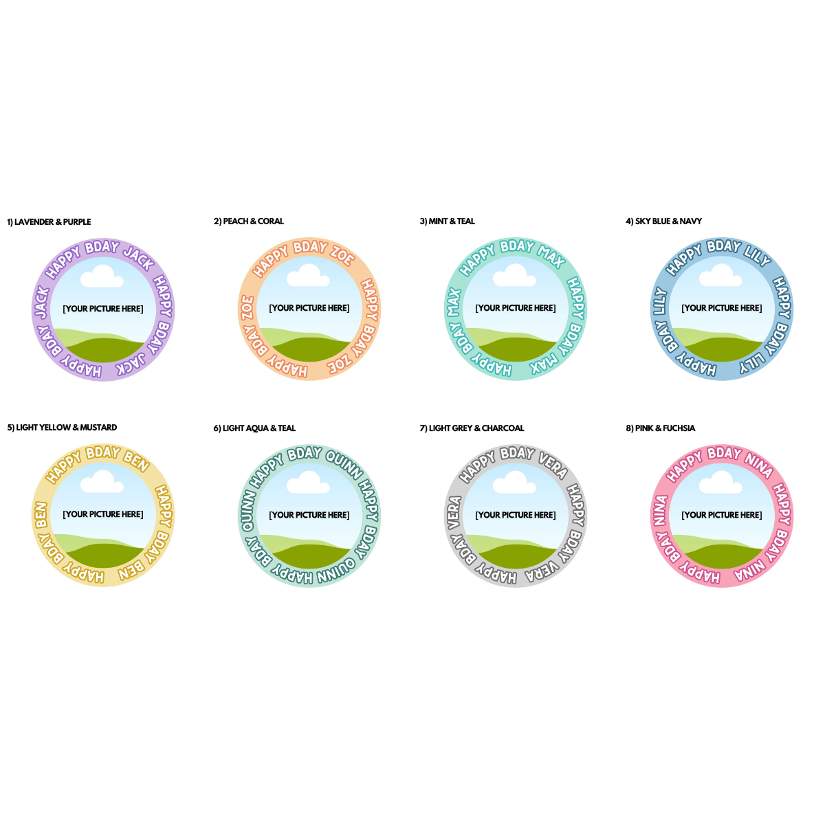 Custom Picture Birthday Buttons, Personalized Photo Pins, Party Favors for Birthdays