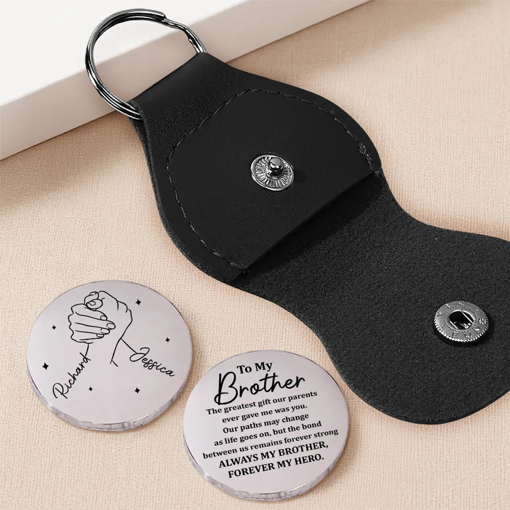 Always My Brother, Forever My Hero - Personalized Pocket Hug - Gift For Brother