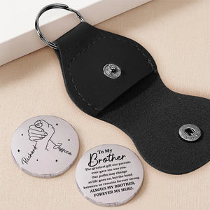 Always My Brother, Forever My Hero - Personalized Pocket Hug - Gift For Brother