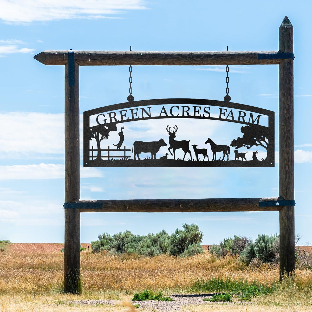 Custom Metal Signs, Farm Metal Sign, Custom Farm Wall Art, Large Metal Wall Art, Farmhouse Metal Sign, Farmhouse Decor, Farmer Gift