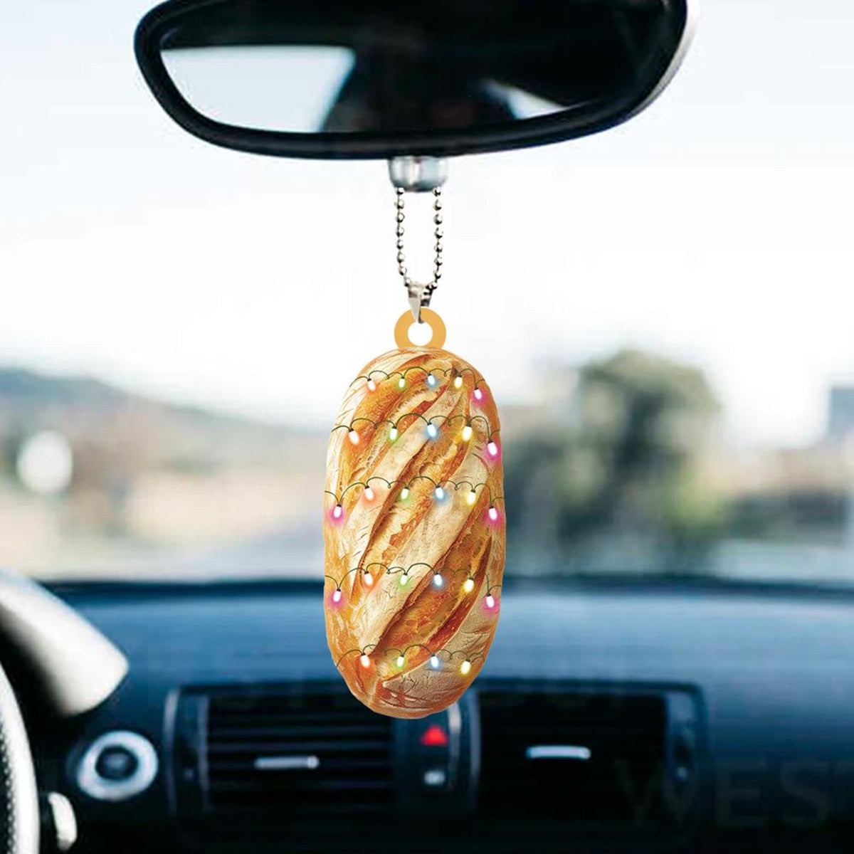 Bread 2D Flat Christmas Ornament, Bread Christmas Hanging Tree Decor, Loved Bread Ornament, Xmas Hanging Holiday Ornament Gift