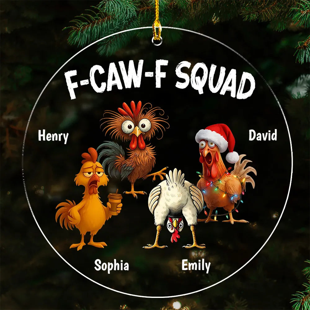 FCAWF Squad - Personalized Acrylic Ornament - Christmas Gift For Coworkers