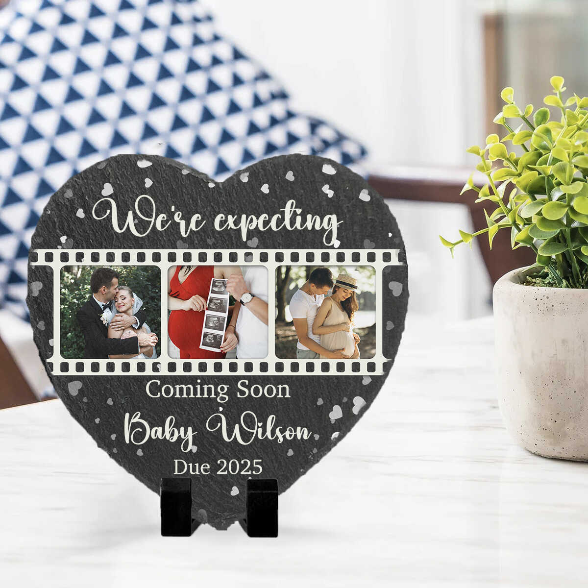 We're Expecting For A Baby - Personalized Garden Stone - Gift For New Mom, Mother's Day Gift