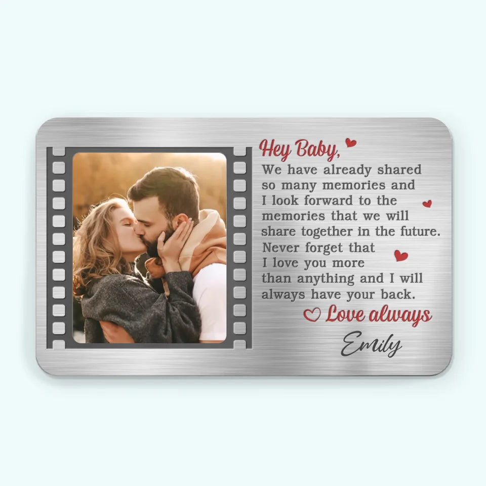 I Will Always Have You Back - Personalized Wallet Insert Card - Gift For Couple, Anniversary Gift, Valentine's Day Gift