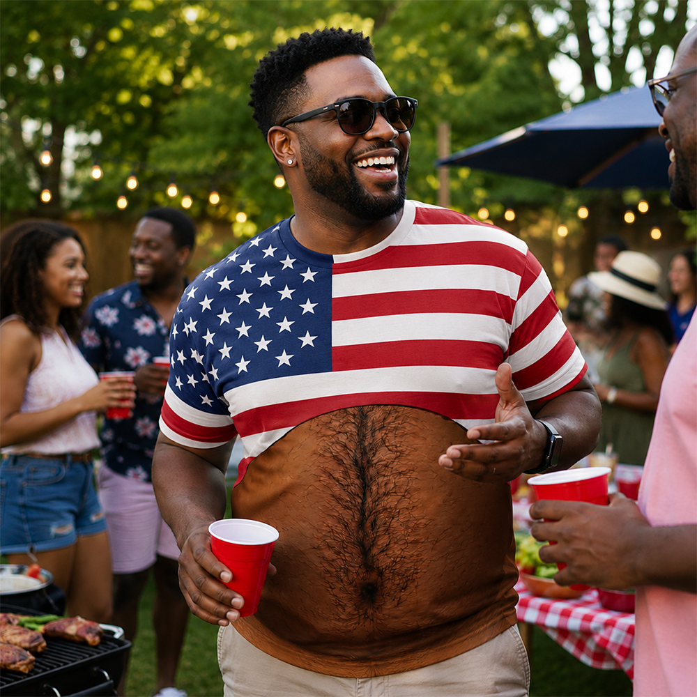 Custom Funny Patriotic T-shirt - Personalized Birthday Gifts For Men - Too Cool For Tea