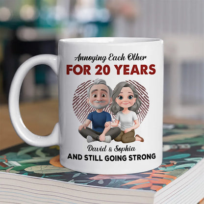Annoying Each Other For Years But Always Arm In Arm - Personalized Mug - Valentine's Day Gift, Anniversary Gift For Couple