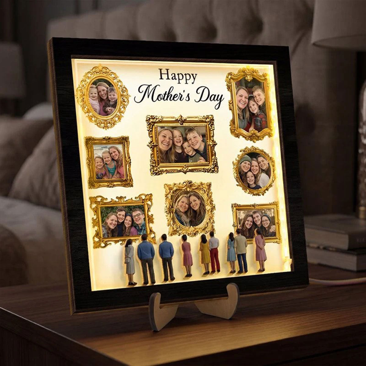 Mini Museum Faux Happy Mother's Day - Personalized Wooden Plaque 2_e882be9a-2fb6-4727-a826-9de522c7692b.jpg