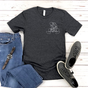 Personalized Fathers Day Gifts Shirt, Custom Portrait Outline Shirt For Him Father s Day, Custom Line Art Tee, Dad Line Art Shirt For Men