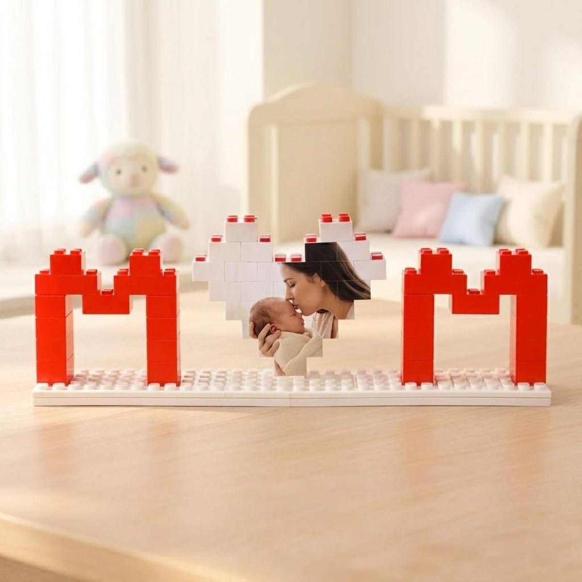 Personalized Building Blocks Puzzle, Photo Puzzle, Mom Photo Block Puzzle, Mother's Day Gift, Gift For Mom