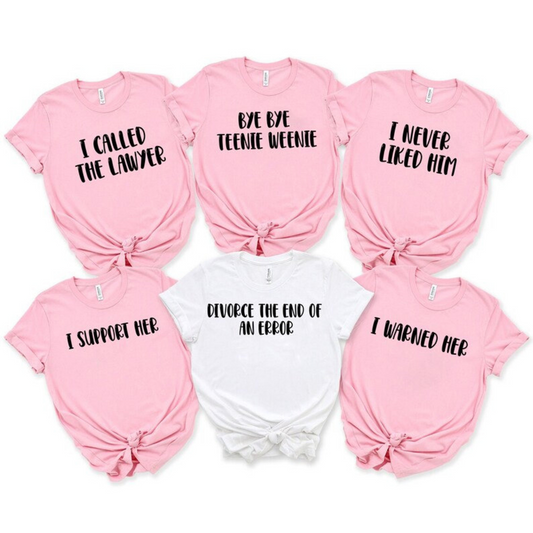 Funny Divorce Party Shirts, Matching Divorce Party Shirts, Divorced Celebration, Divorce Announcement, BreakUp T-shirts, Newly Divorced