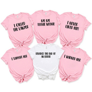 Funny Divorce Party Shirts, Matching Divorce Party Shirts, Divorced Celebration, Divorce Announcement, BreakUp T-shirts, Newly Divorced