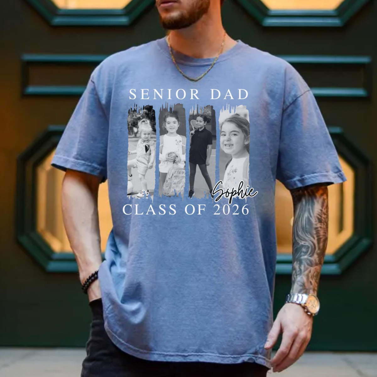 Custom Photo Senior Dad Shirt, Class of 2026 Shirt, Class of 2026 Family Shirts, Senior Dad Graduation Shirt, Senior Dad Gift