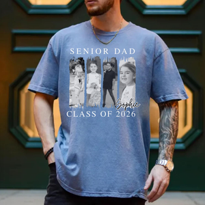 Custom Photo Senior Dad Shirt, Class of 2026 Shirt, Class of 2026 Family Shirts, Senior Dad Graduation Shirt, Senior Dad Gift