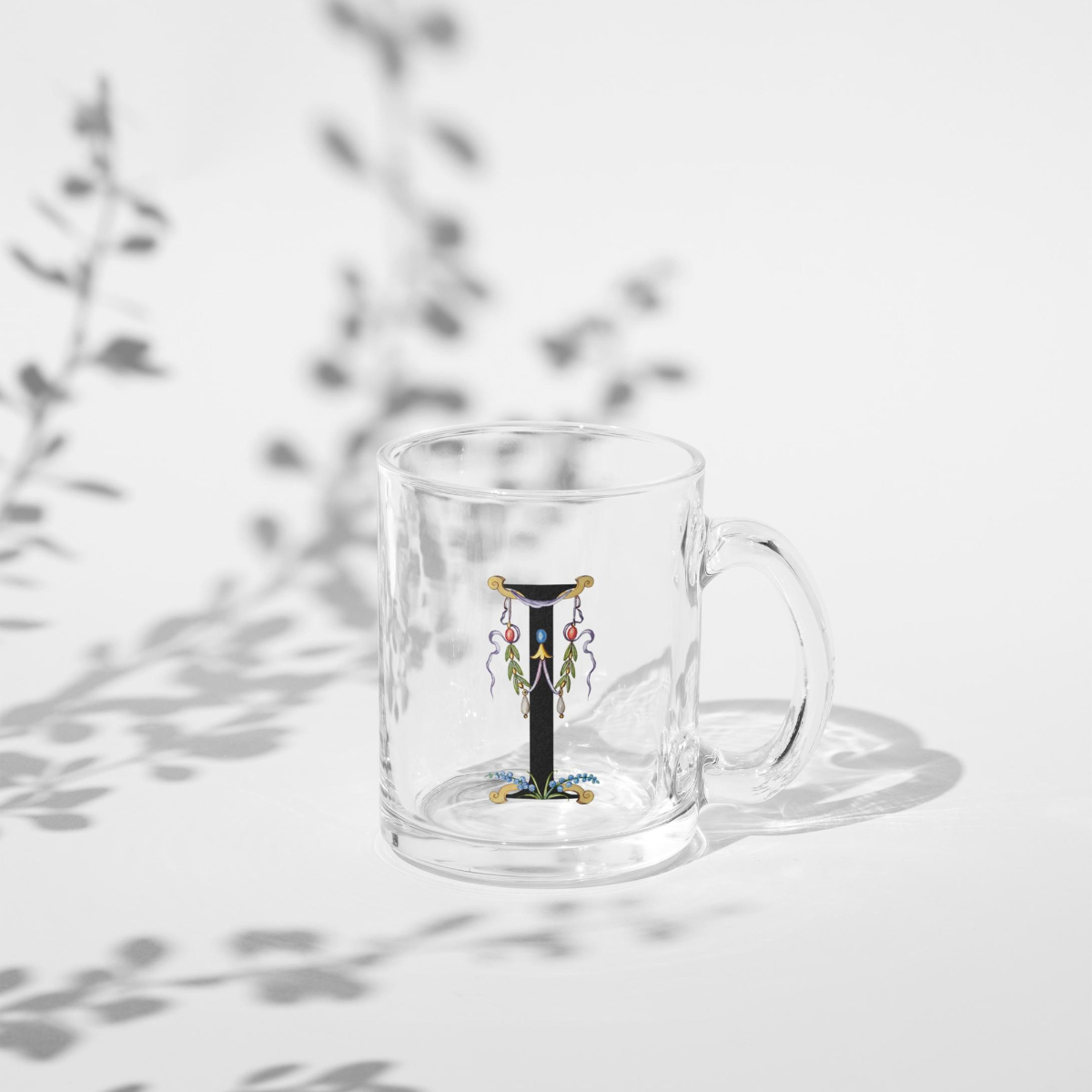 Custom Monogram Mug Clear Coffee Mug Personalized Mug Bridal Party Mugs Bridesmaid Proposal Gift for Her Custom Name Mug Custom Tea Cup