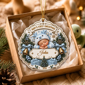 Sweetest Addition To Our Family - New Mom New Born Ornament - Real 3D Raised Ornament