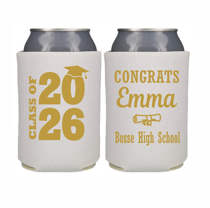 Graduation Party Favor Can Cooler Personalized Graduation Gift, Class of 2026, Graduation Party Gift