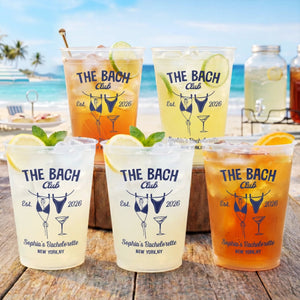 The Bach Club - Personalized Frosted Plastic Cup - Summer Gift For Bestie, Sisters, Friends
