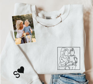 Personalized embroidered custom grandma photo shirt