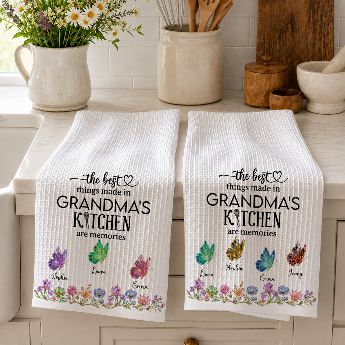 The Best Things Made In Mom Kitchen - Personalized Custom Kitchen Towel