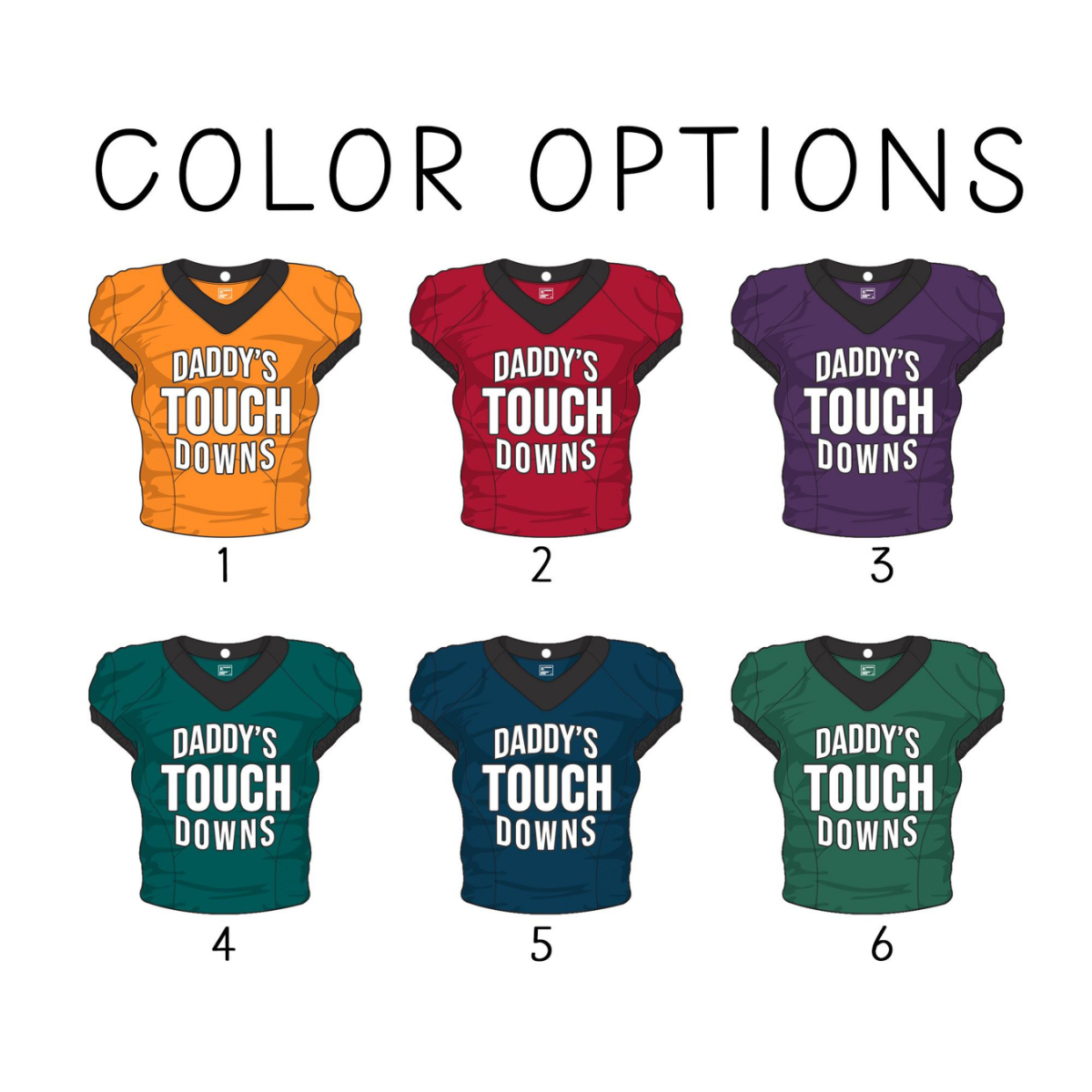 Daddy's Touchdowns Keychain, Personalized Father's Day Gift, Custom Football Dad Gift, Dad Gift From Son Daughter, Daddy's Team Keyring