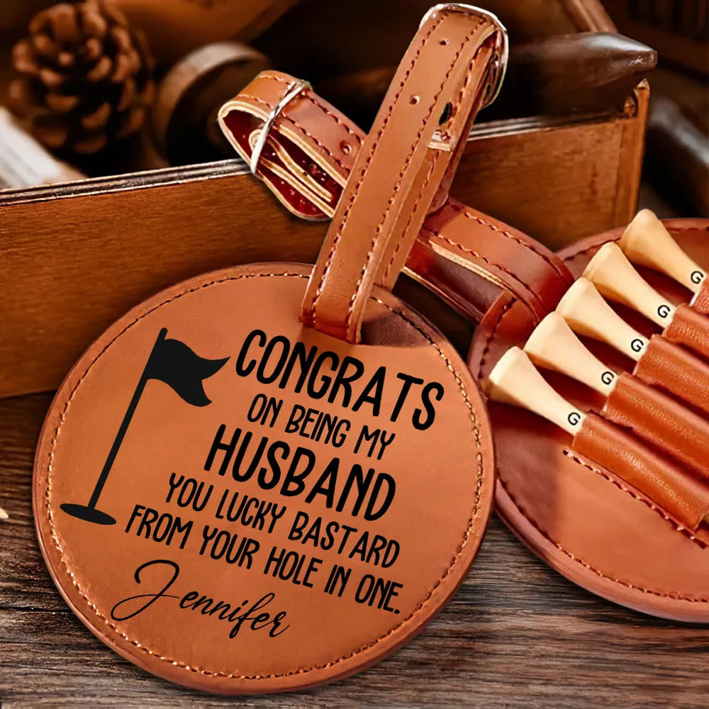 Congrats On Being My Husband - Personalized Golf Tee - Gift For Husband On Father's Day