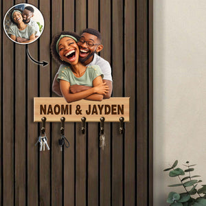 Custom Photo Caricature - Personalized Wooden Key Hanger 2_f3b37079-8951-4163-9803-905615cea298.jpg