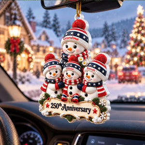Snowman Ornament 250th Anniversary - Real 3D Raised Ornament