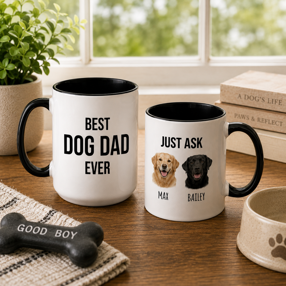 Personalized Dog Dad Mug, Gift For Dog Dad, Dog Dad Cup, Best Dog Dad Every Coffee Mug