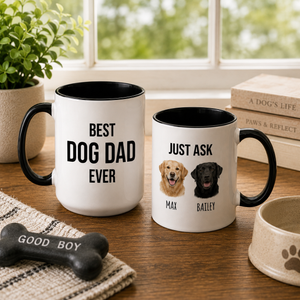 Personalized Dog Dad Mug, Gift For Dog Dad, Dog Dad Cup, Best Dog Dad Every Coffee Mug