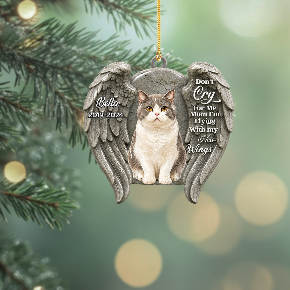 Do Not Cry For Me Christmas - Real 3D Raised Ornament