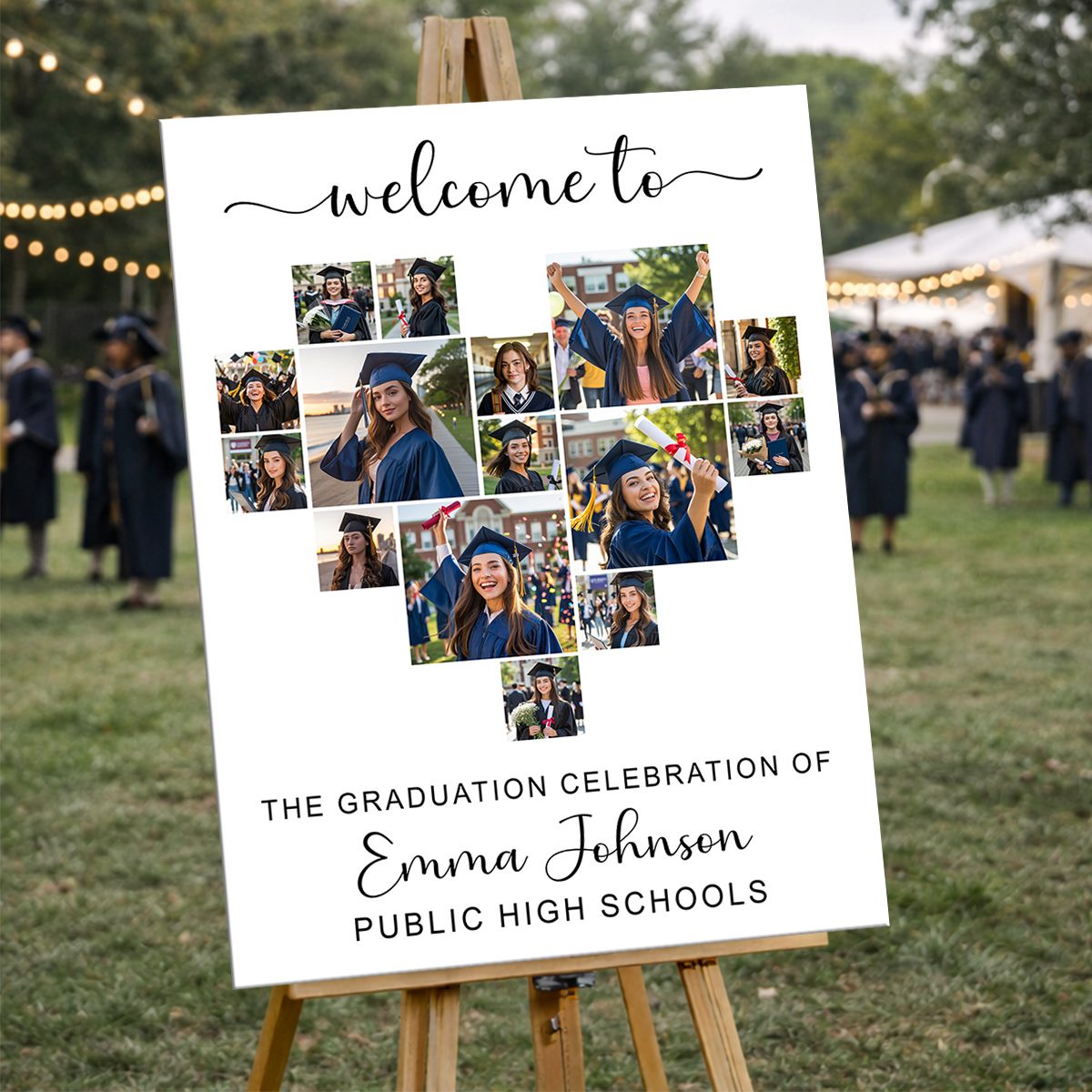 Graduation Heart Photo Personalized Welcome Sign Party 2_f837df02-63ce-463f-864a-c25ff0c72f8e.png