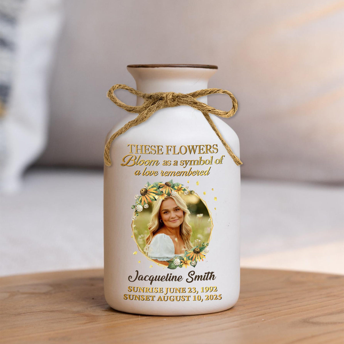 Siblings Different Flowers Vase, Personalized Ceramic Flower Vase, Custom Birth Flowers Family Gift, Sister Brother Keepsake