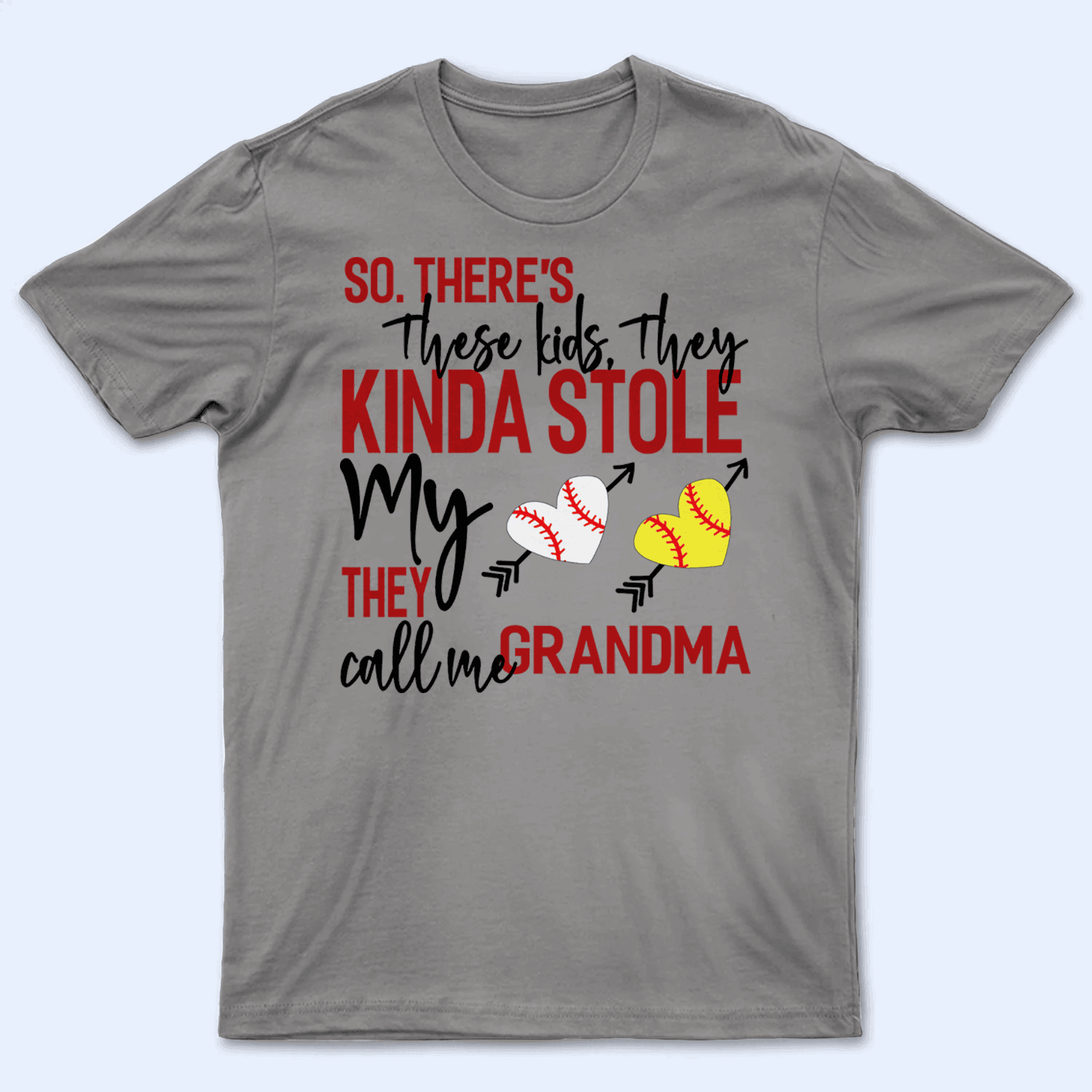 These Kids Kinda Stole My Heart - Personalized Shirt - Gift For Grandma