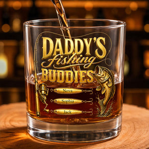 Papa's Fishing Buddies - Whisky Glass Names and Title
