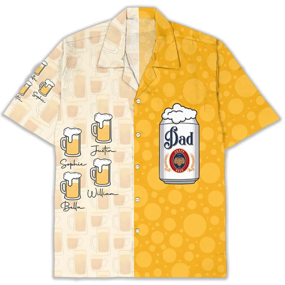 Chill Dad - Personalized Hawaiian Shirt - Gift For Dad, Father's Day, Birthday Gift