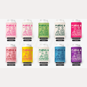 Margs and Matrimony Bachelorette Can Coolers, Personalized Can Sleeves, Custom Beach Bachelorette Party Favors, Mexico Bachelorette
