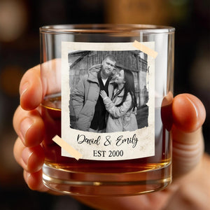 Capture Treasured Moments, Whiskey Glass, Gift for Couples