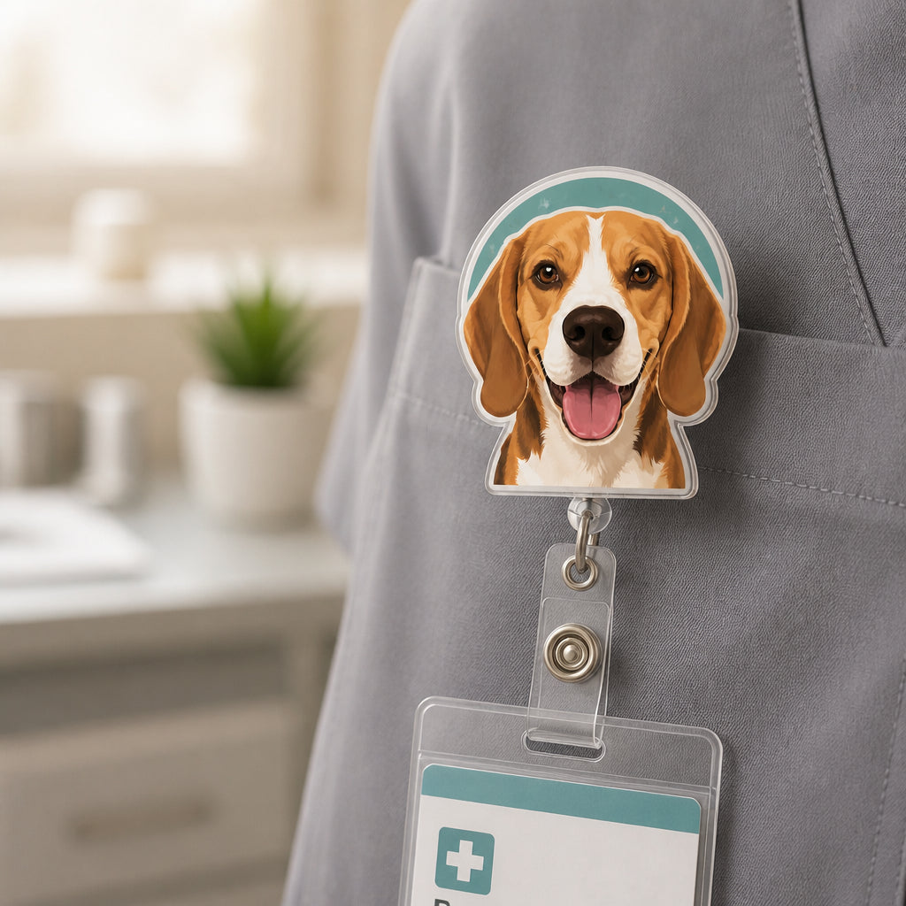 Custom Pet Portrait Badge Reel – Vector Headshot - Personalized Custom Shape Badge Reel 2a113d70-4789-42a0-8d98-30416cad9377.jpg