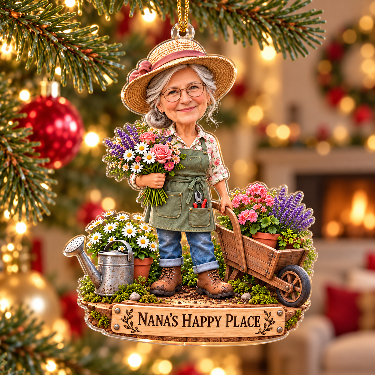 Personalized Gardener Christmas Ornament – Custom Photo & Text, Grandma Gardening Ornament, Christmas Gift for Nana, Mom & Garden Lovers 2a1189a2-5bfb-4729-a0e6-9b2293bc4189-Nana-s-Happy-Place-Tree-Ornament-1.png