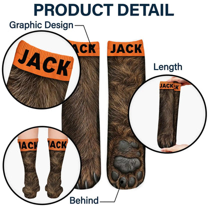 Animal Paw For Hunting Lovers Hunters - Personalized Illusion Socks 2a148ca1-c5c8-4dd9-8de2-e3887684f09c-AN145-CLA4261-Web5.jfif