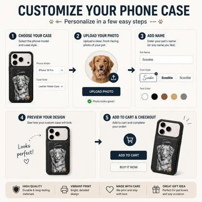 Custom Pet Portrait Wallet Phone Case – Engraved Sketch Look - Personalized Phonecase 2a40b013-27a4-4653-8753-262da75bf13c.jpg