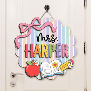 Custom Teachers 3D Welcome Door Sign Back To School Gift, Classroom Decor Teacher Name Door Hanger 2a6f95f8-bbb3-403f-80e2-758cd7aed692-6.jpg