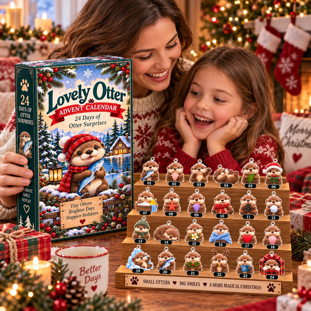 Lovely Otter Advent Calendar 24 Days of Surprises Acrylic Ornaments Christmas Countdown Box Cute Gift for Otter Lovers 2a70a11a-86da-4e72-9c38-e4af34619e0d-ad784a94-a619-4586-9b29-5d49f78cb99b.png