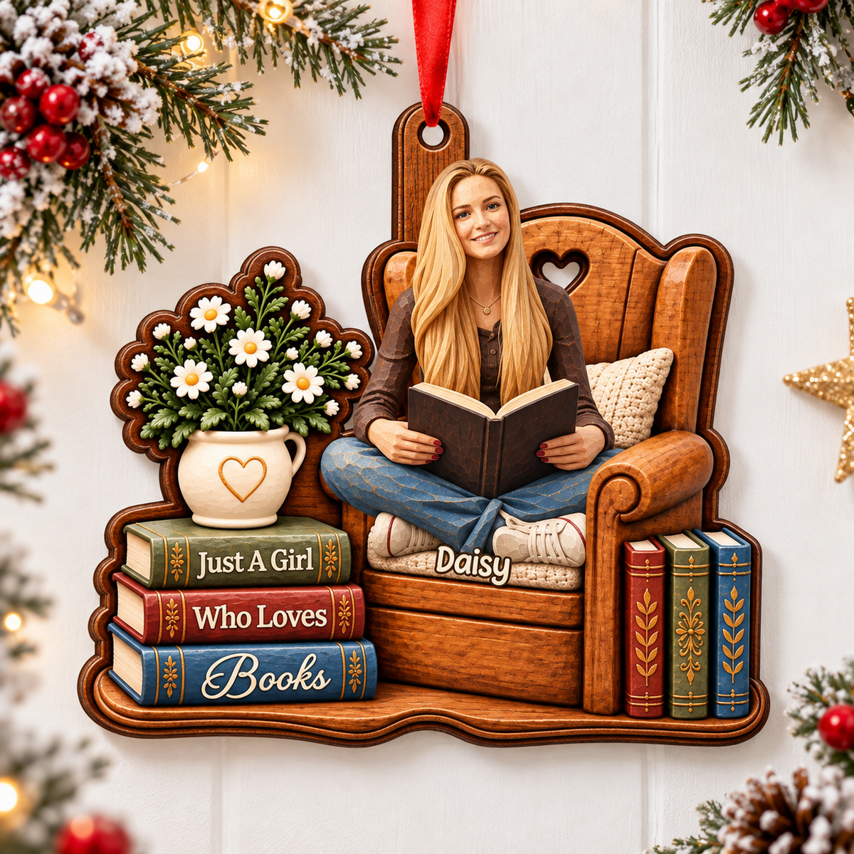 Custom Photo Wood Sculpture Effect Just A Girl Who Loves Books Bookish Gifts For Book Lovers - Personalized Custom Shaped Wooden Ornament 2ad85885-a057-4369-bfeb-bcb5675d3651-chatgpt-1-.png