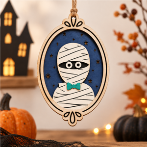Halloween Shape Ornament - Witch, Vampire & Mummy Hanging Decorations, Whimsical Haunted - Gift For Friends, Family 2ae025c2-2eb9-4aa5-bf43-2d0f529b3e38-9.png