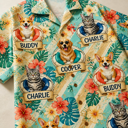 Custom Pet Floaties Hawaiian Shirt – Upload Up To 3 Pets & Names - Personalized Hawaiian Shirt 2ae5f28e-a929-45ba-a51a-2f04feab60fb.jpg