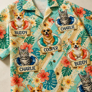 Custom Pet Floaties Hawaiian Shirt – Upload Up To 3 Pets & Names - Personalized Hawaiian Shirt 2ae5f28e-a929-45ba-a51a-2f04feab60fb.jpg