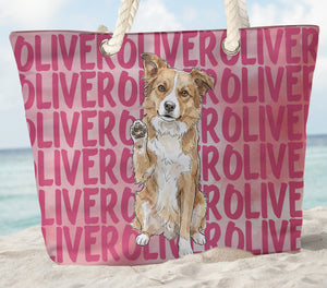 Custom Pet Portrait & Name Watercolor Style - Personalized Beach Bag - Summer Gift FOr Dog, Cat Lover 2aedd18b-43c8-48ec-aa49-6a365a4c7303-3.jpg
